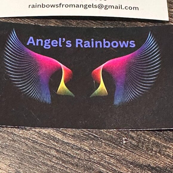 Angel's Rainbows Born From Loss Suncatchers Paw Print Angels Multicolored Beads - Picture 2 of 13